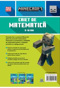 Copertă produs Minecraft - Caiet de matematică 9-10 ani
