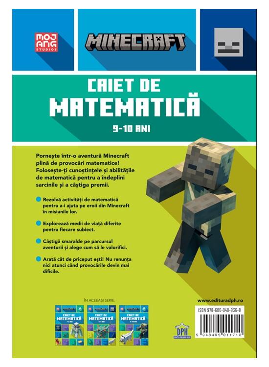 Copertă produs Minecraft - Caiet de matematică 9-10 ani - gallery big 2