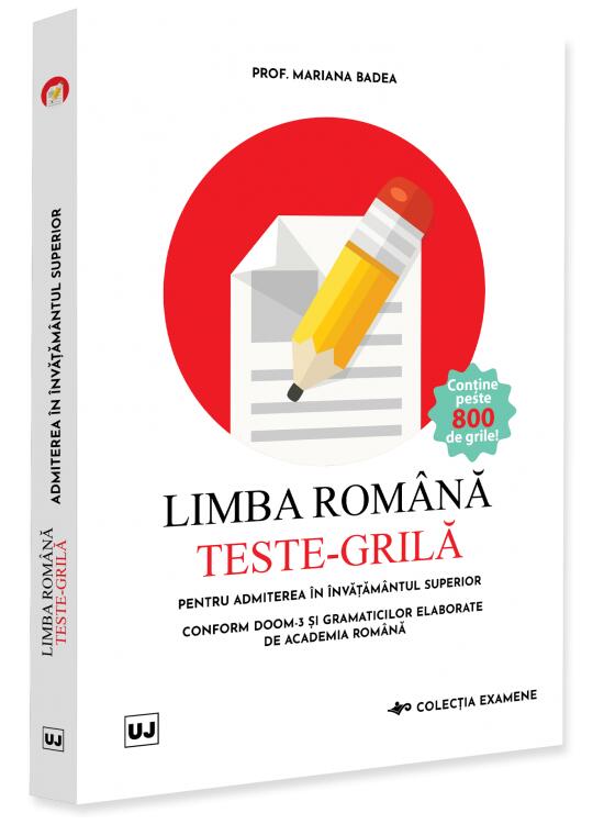 Copertă produs Limba rom&acirc;nă. Teste-grilă pentru admiterea &icirc;n &icirc;nvățăm&acirc;ntul superior - gallery big 1