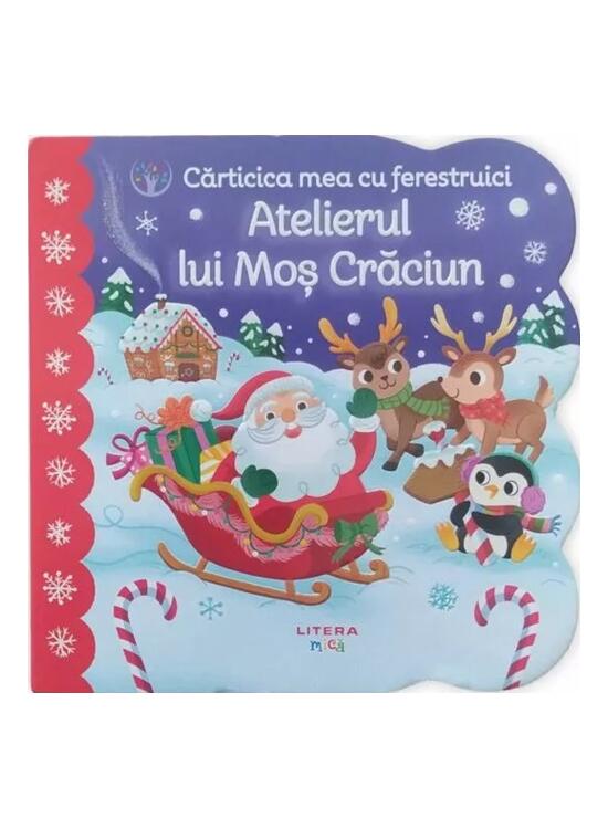 Copertă produs Bebe învață. Cărticica mea cu ferestruici. Atelierul lui Moș Crăciun - gallery big 1