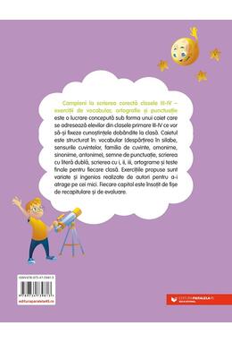 Copertă produs Campioni la scrierea corectă. Exerciții de vocabular, ortografie, ortoepie și punctuație. Clasele III-IV