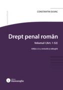 Drept penal rom&acirc;n. Vol. (Art. 1-52)