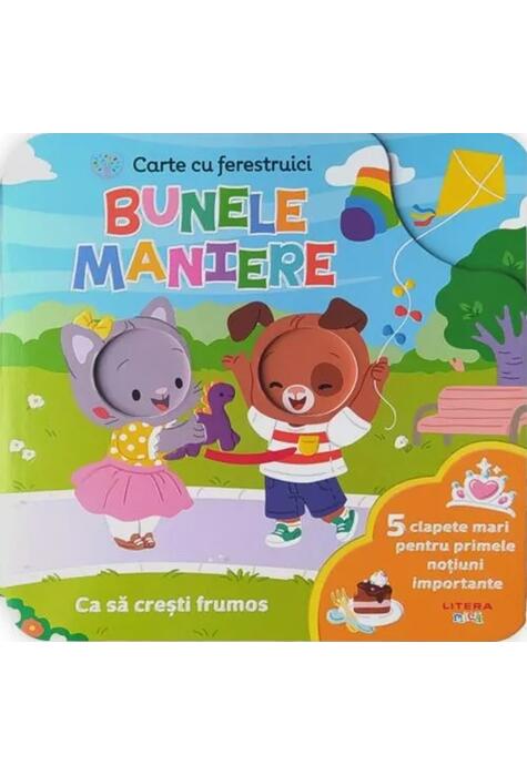 Copertă produs Bebe &icirc;nvață. Bunele maniere. Carte cu ferestruici