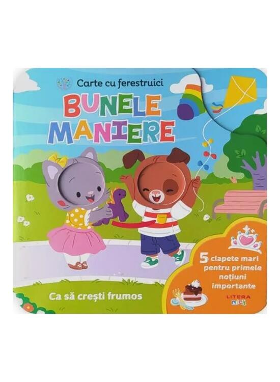 Copertă produs Bebe &icirc;nvață. Bunele maniere. Carte cu ferestruici - gallery big 1