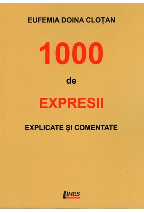 Copertă produs 1000 de expresii explicate și comentate
