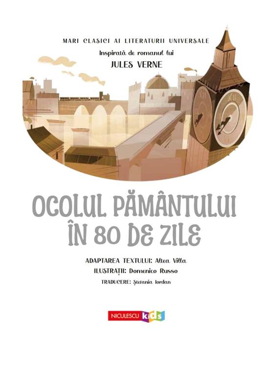 Copertă produs Ocolul Păm&acirc;ntului &icirc;n 80 de zile - gallery big 2