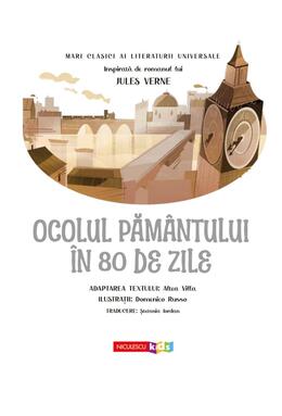 Copertă produs Ocolul Păm&acirc;ntului &icirc;n 80 de zile