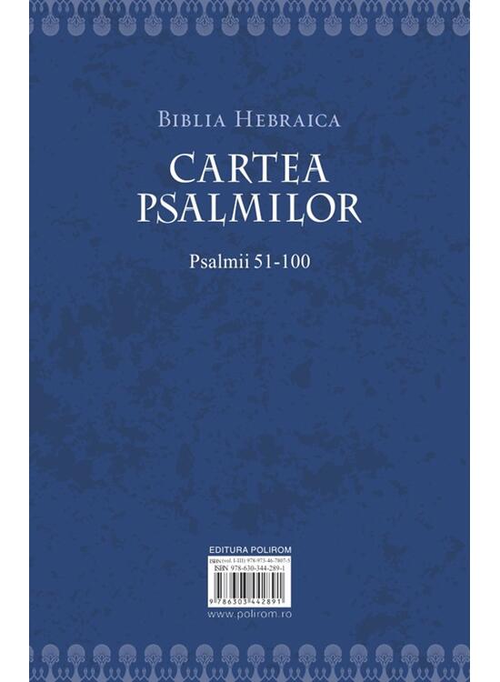 Copertă produs Cartea Psalmilor. Psalmii 51-100 - gallery big 2