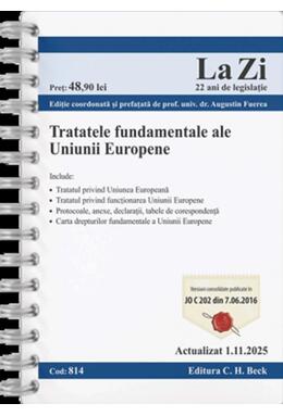 Copertă produs Tratatele fundamentale ale Uniunii Europene