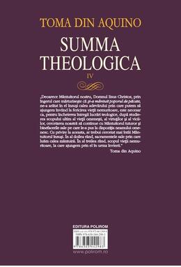 Copertă produs Summa theologica. Volumul IV