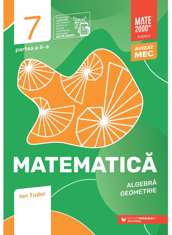 Copertă produs Matematică. Algebră, geometrie. Caiet de lucru. Clasa a VII-a. Inițiere. Partea a II-a - gallery big 1