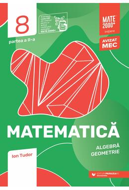 Copertă produs Matematică. Algebră, geometrie. Caiet de lucru. Clasa a VIII-a. Inițiere. Partea a II-a