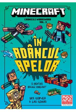 Copertă produs Minecraft. Cronicile Woodsword. &Icirc;n ad&acirc;ncul apelor (Vol. 3)