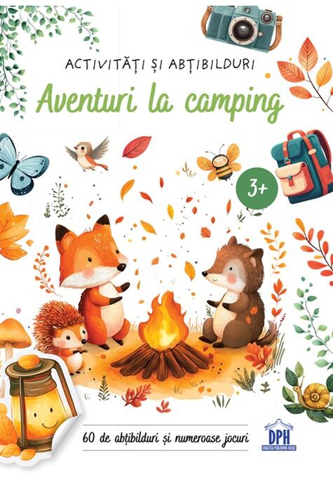 Copertă produs Aventuri la camping - Activități și abțibilduri