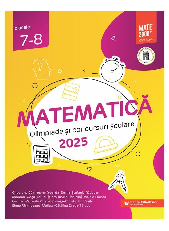 Copertă produs Matematică. Olimpiade şi concursuri şcolare. Clasele VII-VIII - gallery big 1