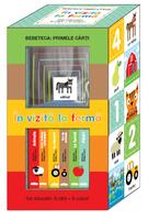 &Icirc;n vizită la fermă. Set educativ 6 cărți + 6 cuburi