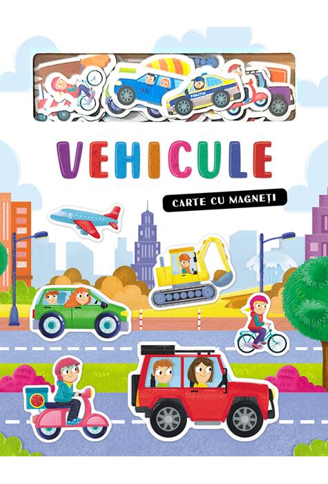 Copertă produs Vehicule. Carte cu magneți
