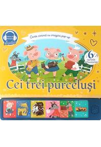 Copertă produs Cei trei purceluși. Carte sonoră