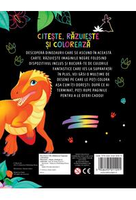 Copertă produs Citește, răzuiește și colorează. Dinozauri