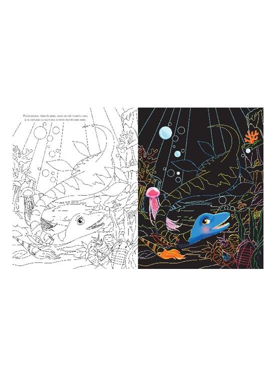Copertă produs Citește, răzuiește și colorează. Dinozauri - gallery big 4