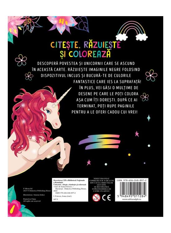 Copertă produs Citește, răzuiește și colorează. Unicorni - gallery big 2