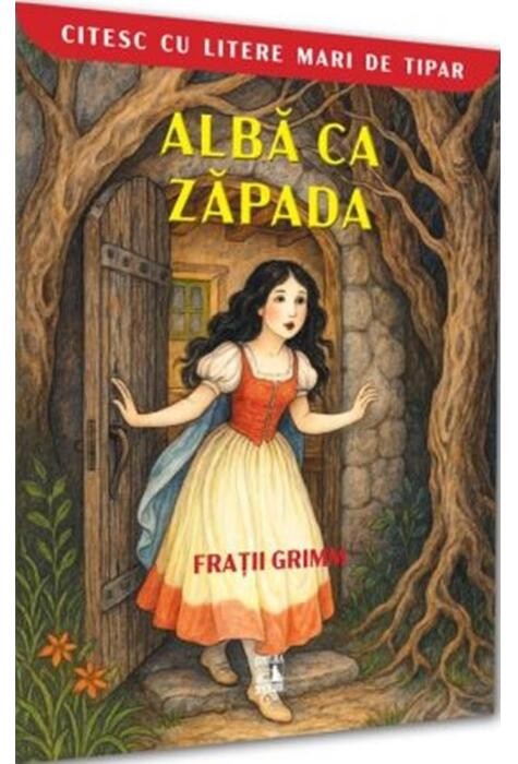 Copertă produs Albă ca Zăpada. Citesc cu litere mari de tipar