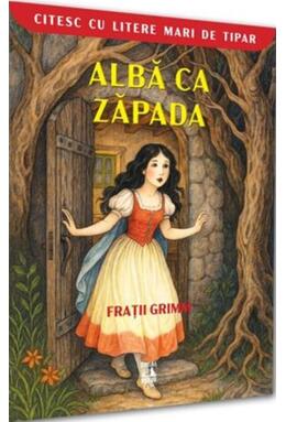 Copertă produs Albă ca Zăpada. Citesc cu litere mari de tipar