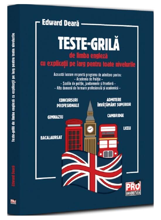 Copertă produs Teste-grilă de limba engleză cu explicații pe larg pentru toate nivelurile - gallery big 1