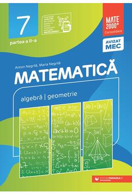 Copertă produs Matematică. Algebră, geometrie. Clasa a VII-a. Consolidare. Partea a II-a (2025-2026)