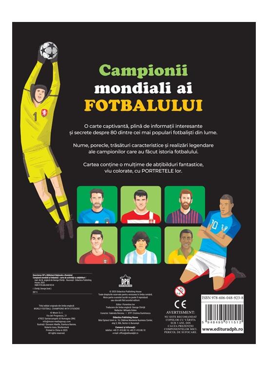 Copertă produs Campionii mondiali ai fotbalului - carte cu abțibilduri - gallery big 2