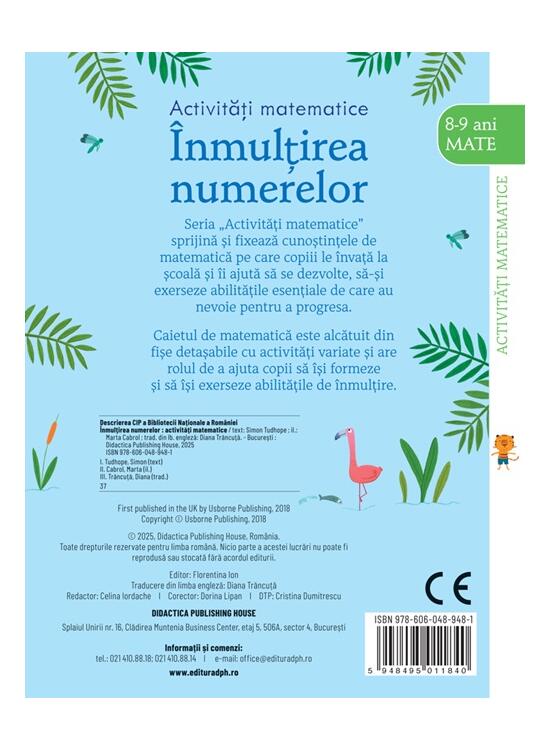 Copertă produs Activități matematice. &Icirc;nmulțirea numerelor - gallery big 2