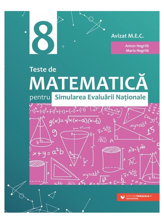 Copertă produs Teste de matematică pentru Simularea Evaluării Naţionale la clasa a VIII-a (60 de teste) - gallery big 1