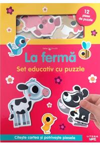 Copertă produs Bebe &icirc;nvață. La fermă. Set educativ cu puzzle