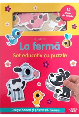 Copertă produs Bebe &icirc;nvață. La fermă. Set educativ cu puzzle