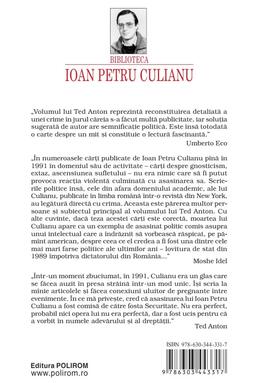 Copertă produs Eros, magie şi asasinarea profesorului Culianu