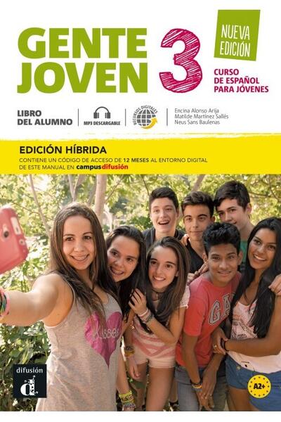 Gente joven 3 Nueva edici&oacute;n. Libro del alumno (A2) + MP3 descargable. Edici&oacute;n h&iacute;brida