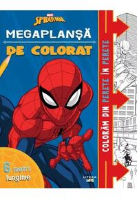 Copertă produs Disney. Marvel. Spider-Man. Megaplanșă de colorat