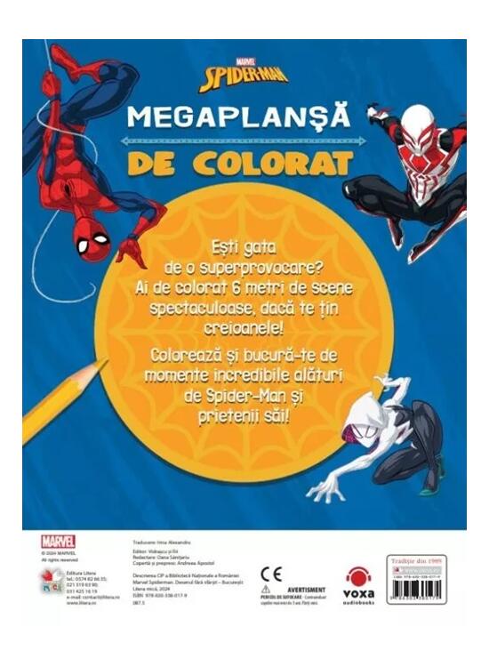 Copertă produs Disney. Marvel. Spider-Man. Megaplanșă de colorat - gallery big 2