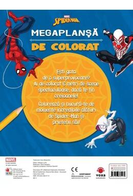 Copertă produs Disney. Marvel. Spider-Man. Megaplanșă de colorat