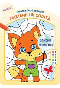 Copertă produs Prietenii lui Codiță. Nivelul 1. Colorez după numere