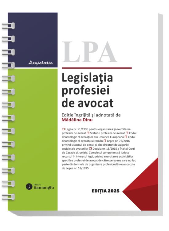 Copertă produs Legislația profesiei de avocat. Actualizată la 1 noiembrie 2025 - gallery big 1
