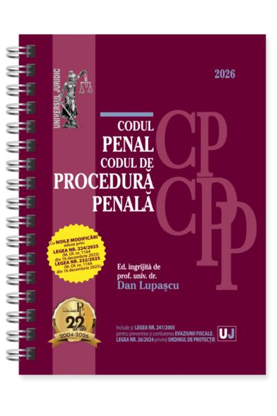 Codul penal și Codul de procedură penală. Ianuarie 2026 - Ediție spiralată