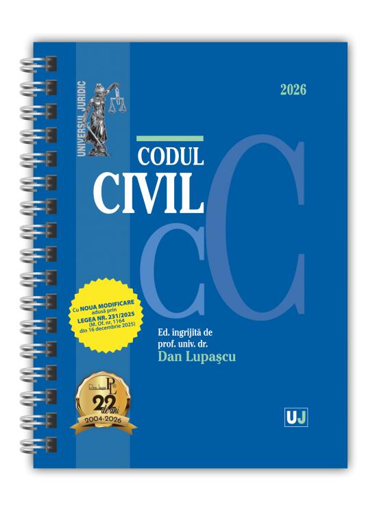 Copertă produs Codul civil Ianuarie 2026 (ediție spiralată) - gallery big 1