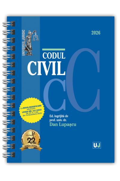 Codul civil Ianuarie 2026 (ediție spiralată)