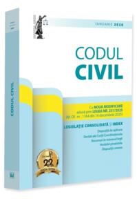 Copertă produs Codul civil: ianuarie 2026