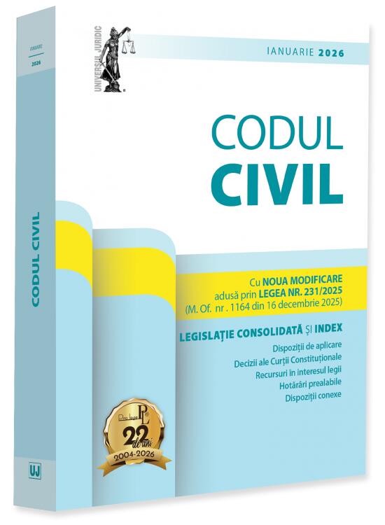 Copertă produs Codul civil: ianuarie 2026 - gallery big 1