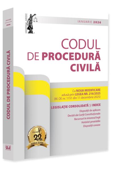 Codul de procedură civilă: Ianuarie 2026