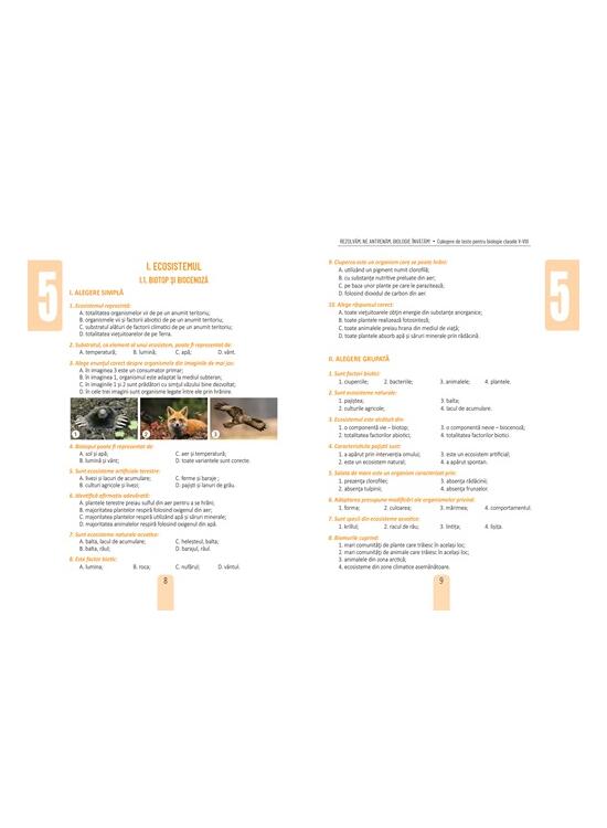 Copertă produs Rezolvăm, ne antrenăm, biologie &icirc;nvățăm! - Culegere de teste pentru biologie clasele V-VIII - gallery big 3