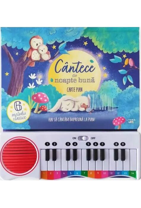 Copertă produs C&acirc;ntece de noapte bună. Carte pian