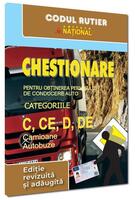 Chestionare pentru obţinerea permisului de conducere auto categoriile C, CE, D, DE